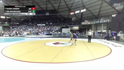 Girls 4A 115 lbs Cons. Round 2 - Tahira Lehman, Juanita (Girls) vs Iris Macmichael, Olympia (Girls)