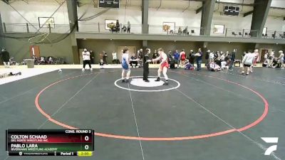 182 lbs Cons. Round 3 - Colton Schaad, Del Norte Wrestling Inc. vs Pablo Lara, Riverhawk Wrestling Academy