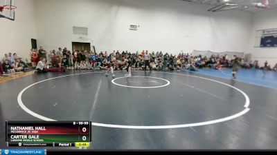 99-99 lbs Round 2 - Nathaniel Hall, McCormick Jr. High vs Carter Gale, Laramie Middle School