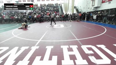 100 lbs Semifinal - Aidalish Cruz, Chicopee vs Brianna Santa, Putnam