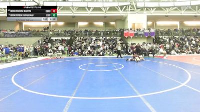 190 lbs Round Of 16 - Braydon Sohn, Conard vs Brayden Soleau, East Lyme/Norwich Tech