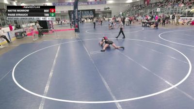 Junior Girls - 155 lbs Champ. Round 1 - Paige Strauch, Team Hammer Wrestling Academy vs Hattie Morrow, Montana