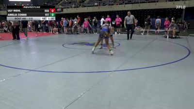 115 lbs 5th Place - Lily Riehl, Ocean Pines vs Amelia Cobbs, Pittsburgh