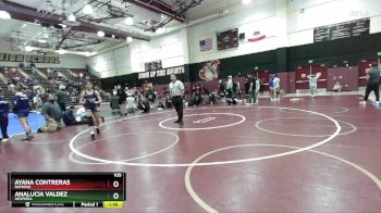 105 lbs Round 5 - Ayana Contreras, Ramona vs Analucia Valdez, Hesperia