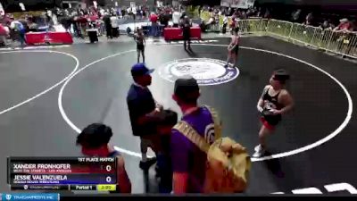 98 lbs 1st Place Match - Xander Fronhofer, Beat The Streets - Los Angeles vs Jessie Valenzuela, Rough House Wrestling