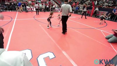 43 lbs Consi Of 8 #1 - Winston Bolay, Perry Wrestling Academy vs Blakelee Lewis, Weatherford Youth Wrestling