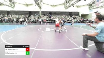 115-J lbs 5th Place - Matteo Pandolfini, Stray Dawgs vs Domenico Petracca, Yale Street