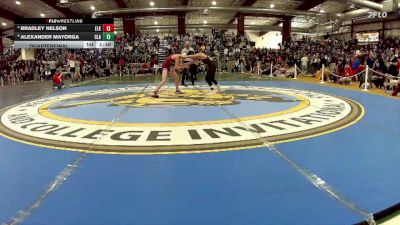 106 lbs Quarterfinal - Alexander Mayorga, Clark vs Bradley Nelson, Elko