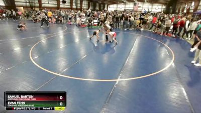 59 lbs Cons. Round 2 - Samuel Barton, Northside Wrestling Club vs Evan Fenn, Cougars Wrestling Club