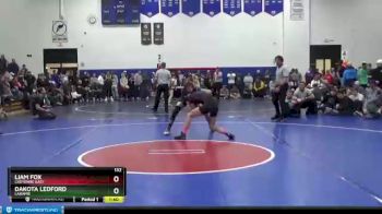 132 lbs 1st Place Match - Dakota Ledford, Laramie vs Liam Fox, Cheyenne East