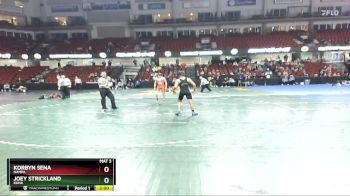 126 lbs Champ. Round 2 - Korbyn Sena, Nampa vs Joey Strickland, Kuna
