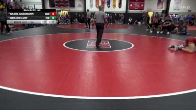 138 lbs 11th Place Match - Gracen Lust, PCM, Monroe vs Kaehl Gassmann, Marion