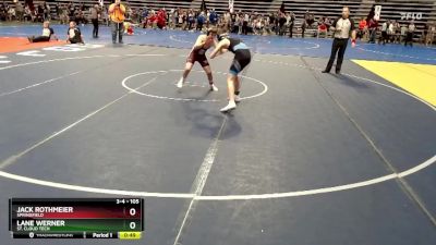 105 lbs Semifinal - Lane Werner, St. Cloud Tech vs Jack Rothmeier, Springfield