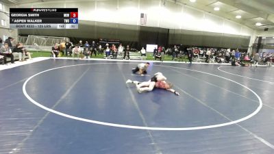 125 lbs Cons. Semis - Georgia Smith, Moyer Elite Wrestling vs Aspen Walker, Trailblazer Wrestling Club