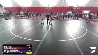 101 lbs Round 3 - Evie Sova, Ringers Wrestling Club vs Sophia Anderson, West Salem Bangor Wrestling