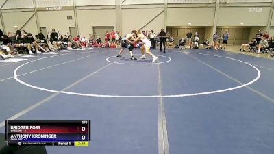 175 lbs 4th Wrestleback (16 Team) - Bridger Foss, Oregon vs Anthony Kroninger, Ohio Red