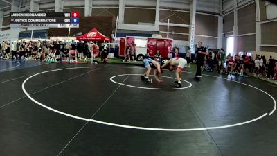 138 lbs Champ. Round 2 - Jaiden Hernandez, Valiant Wrestling Club vs Justice Commendatore, Cardinal Wrestling Club