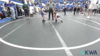 52 lbs Quarterfinal - Owen Mccool, Elgin Wrestling vs Lawson Dozier, Harrah Little League Wrestling