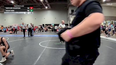 95 lbs Cons. Round 2 - Noah Kirk, The Best Wrestler vs Waylon Courtois, Topeka Blue Thunder