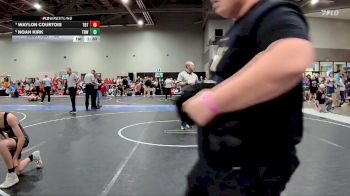95 lbs Cons. Round 2 - Noah Kirk, The Best Wrestler vs Waylon Courtois, Topeka Blue Thunder