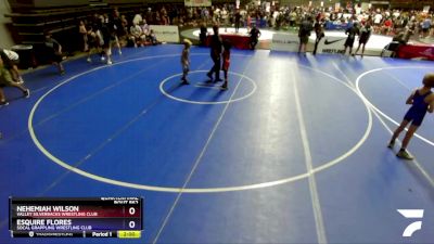 67 lbs Quarterfinal - Nehemiah Wilson, Valley Silverbacks Wrestling Club vs Esquire Flores, Socal Grappling Wrestling Club