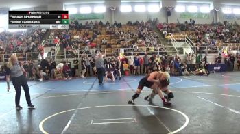 140 lbs Cons. Round 4 - Brady Speakman, West Geauga vs Reme Fairbanks, Warriors