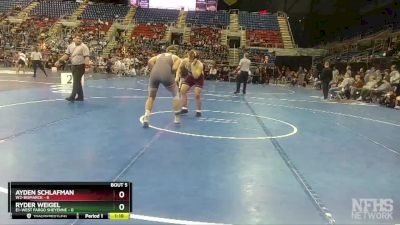 220 lbs Semis & 1st Wb (8 Team) - Ryder Weigel, E1-West Fargo Sheyenne vs Ayden Schlafman, W2-Bismarck