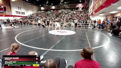 150 lbs Semifinal - Keegan Rager, Sheridan vs William Alt, Kelly Walsh