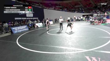 6A Boys 106 lbs Champ. Round 2 - Kiah Worthington, Newberg Boys vs Kavin Yamada, Clackamas Boys