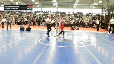 120 lbs Semifinal - Brennan Sprague, NY vs Kaison Schreier, MO