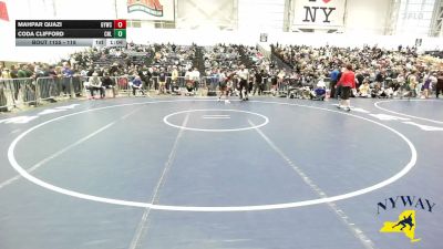 118 lbs Champ. Round 2 - Mahpar Quazi, Guilderland Youth Wrestling Club vs Coda Clifford, Club Not Listed