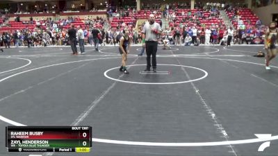 85 lbs Cons. Round 4 - Raheem Busby, STL Warrior vs Zayl Henderson, WR - Topeka Blue Thunder