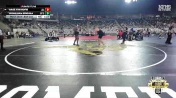 B5A-285 lbs Champ. Round 1 - Gage Van Horn, Ada vs Sirwilliam Morgan, Guthrie