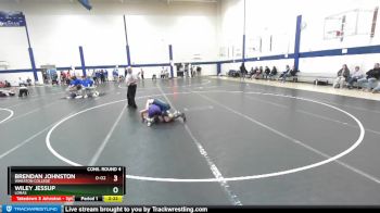 125 lbs Cons. Round 4 - Wiley Jessup, Loras vs Brendan Johnston, Wheaton College