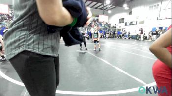 55 lbs Quarterfinal - River Coffelt, Bridge Creek Youth Wrestling vs Haze Hightower, Southmoore SaberCats Wrestling