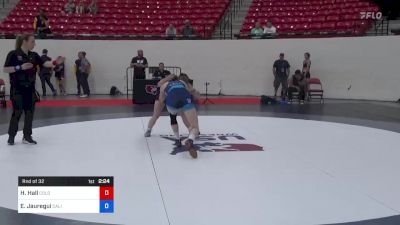 55 kg Rnd Of 32 - Hannah Hall, Colorado vs Ella Jauregui, California