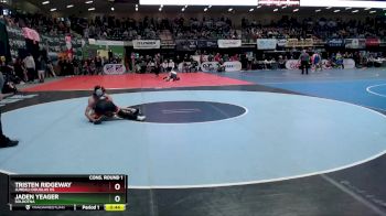 119 lbs Cons. Round 1 - Jaden Yeager, Soldotna vs Tristen Ridgeway, Juneau-Douglas HS
