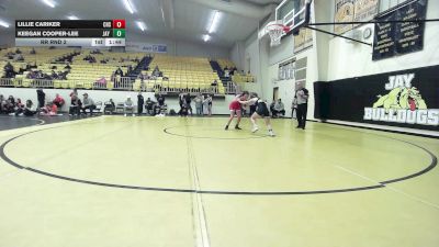100 lbs Rr Rnd 2 - Lillie Cariker, Collinsville HS Girls vs Keegan Cooper-Lee, Jay High School