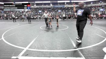 90 lbs Rr Rnd 1 - Cael Clark, Slyfox Wrestling Academy vs Evan Heim, Rams