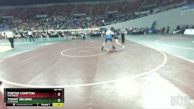 4A-144 lbs Semifinal - Tommy Belding, La Grande vs Porter Compton, Philomath