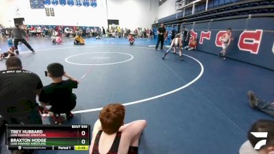 98 lbs Cons. Semi - Trey Hubbard, Lusk Rawhide Wrestling vs Braxton Hodge, Lusk Rawhide Wrestling