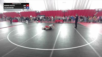 87 lbs Round 2 - Harper Pettitt, Team Nazar Training Center vs Lillian Beyer, The Complete Wrestler