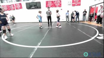 75 lbs Consolation - Bensen Brandon, Harrah Little League Wrestling vs Maddox Burk, Division Bell Wrestling