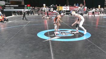 4A 120 lbs Quarterfinal - Ethan Vigil, Aztec vs Vince Hernandez, Silver