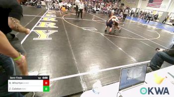 Semifinal - Brantley Whorton, Dark Cloud Wrestling Club vs Zane Colston, Salina Wrestling Club