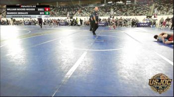 70 lbs Quarterfinal - William Moore-Woods, Division Bell Wrestling vs Maddox DeSalvo, Baton Rouge Training Center (BRTC)
