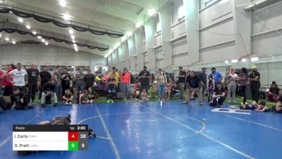 85 lbs Pools - Isaiah Earls, Pursuit vs Dylan Pratt, Lunatics