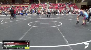 100 lbs Quarterfinal - Maysen Perkins, TEAM GRIND HOUSE vs Andrew York, Terminator Wrestling Academy