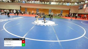 150 lbs Quarterfinal - Barry Norman, Blair Academy vs Alec Holland, Middletown South