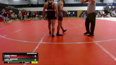 174 lbs Quarterfinal - James Circle, Alvernia vs Luke Gregory, Greensboro